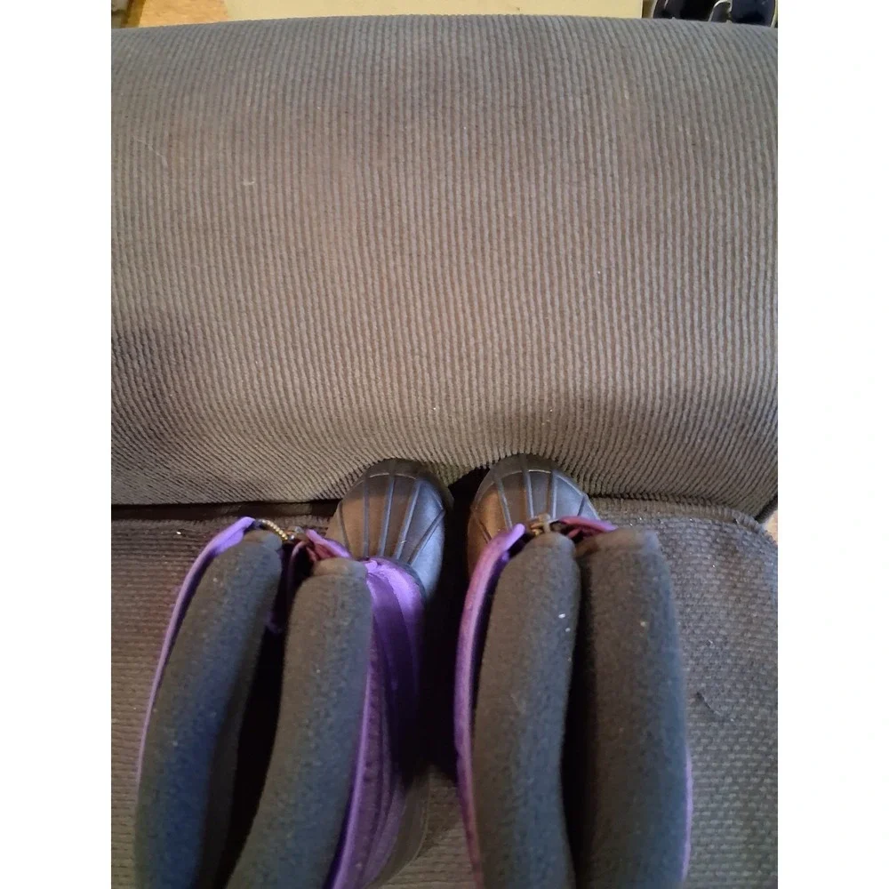 Polo Ralph Lauren Vancouver Snow Boots Lakers Purple‎ Junior Youth Size 3